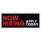 Signmission Now Hiring Apply Today Banner Concession Stand Food Truck Single Sided B-120-30109 - alternate 1